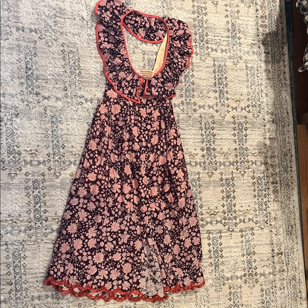 Maeve Pink and Black Floral Kids Dress